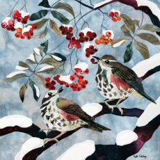 Redwings And Rowan Xmas Christmas Cards Pack of 5