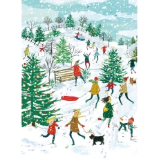Fun In The Snow Christmas Cards Pack of 8