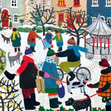Snow In The Park Christmas Cards Pack of 8