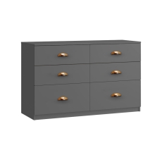 Como 6 Drawer Twin Chest (2 Deep Drawer)