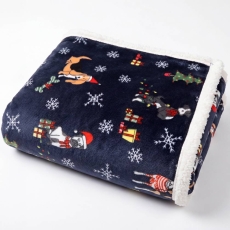 Deyongs Festive Dogs Throw Navy 130X170cm