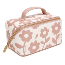 Alice Wheeler Pink Floral Mini Train Case