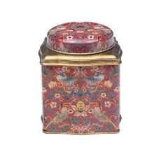 William Morris Arts & Crafts Red Strawberry Thief Wavy Caddy
