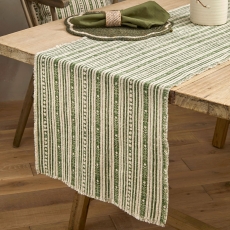 Stockholm Table Runner Green