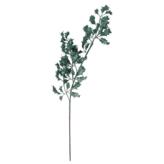 Gisela Graham Metalic Green Holly Branch - 64cm