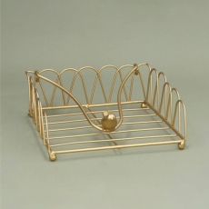 Gisela Graham Gold Wire Napkin Holder