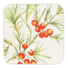 Gisela Graham Fir & Berries Coaster - Pack of 4