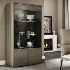 Troston Two Door Curio Display Cabinet