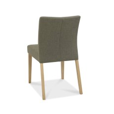 Burnham Upholstered Chair Oak - Black Gold