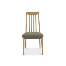 Burnham Slat Back Oak Chair - Black & Gold
