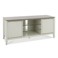 Burnham Entertainment Unit Grey Washed Oak & Soft Grey