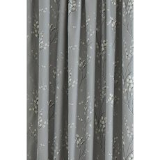 Laura Ashley Pussywillow Readymade Curtains Steel