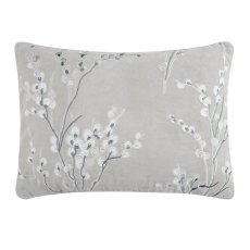 Laura Ashley Pussywillow 35cm x 50cm Feather Filled Cushion Steel