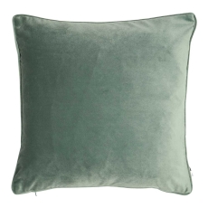 Luxe 43cm Velvet Piped Cushion Eucalyptus