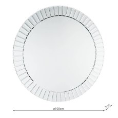 Laura Ashley Capri Large Round Mirror