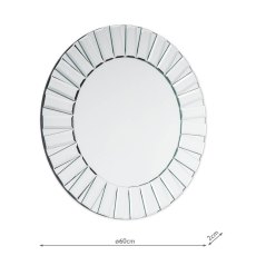 Laura Ashley Capri Small Round Mirror