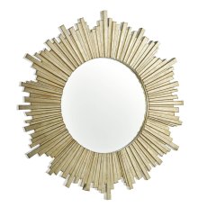 Laura Ashley Lovell Champagne Round Mirror 99cm
