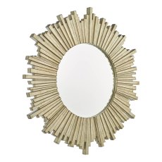 Laura Ashley Lovell Champagne Round Mirror 99cm