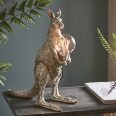 Clements Vintage Gold Kangaroo Table Light