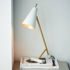 Thorpe Mid Century Matt White Task Light