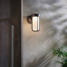 Brushed Bronzed & Frosted Glass LED Wall Light