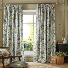 Voyage Maison Country Hedgerow Pencil Headed Curtains Sky