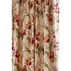 Laura Ashley Gosford Readymade Curtains Cranberry