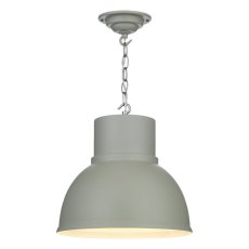David Hunt Shoreditch Single Large Pendant Grey