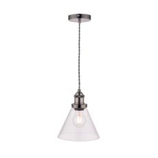Laura Ashley Isaac Brushed Chrome Pendant