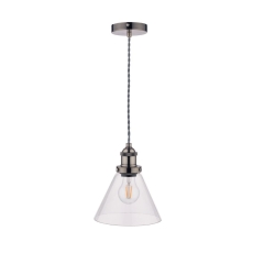 Laura Ashley Isaac Brushed Chrome Pendant