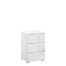 Montego 3 Drawer Bedside Chest Alpine White