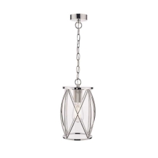 Laura Ashley Beckworth Pendant Polished Nickel Glass