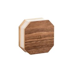 Gingko Smart Accordion LED Lamp Walnut