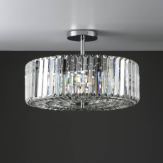 Laura Ashley Fernhurst Polished Chrome 4 Light Ceiling Light