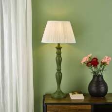 Caycee Green Table Lamp With Shade
