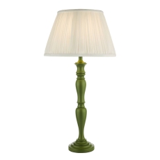 Caycee Green Table Lamp With Shade