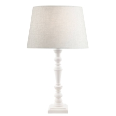 Laura Ashley Tate Wooden Table Lamp Off White - Base Only