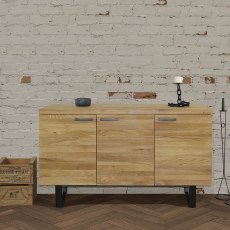 Fuji 3 Door Sideboard Oak