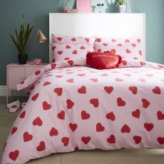 Skinnydip Heartbreaker Cushion 40x40cm Ruby