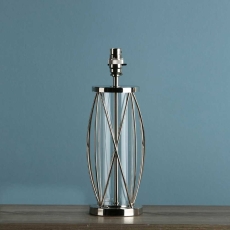 Laura Ashely Beckworth Small Table Lamp Polished Nickel - Base Only