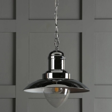 Laura Ashley Corbridge Pendant Polished Chrome