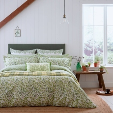 Morris Willow Bough Pillowcase Oxford Leaf Green