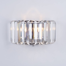 Laura Ashley Fernhurst Wall Light Polished Chrome Crystal