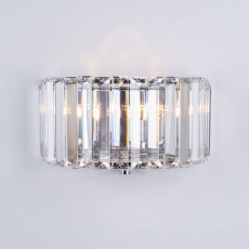 Laura Ashley Fernhurst Wall Light Polished Chrome Crystal