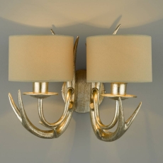 Laura Ashley Mulroy Double Wall Light With Shades