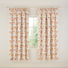 V&A Poppy Garden Lined Curtains 66 x 72"