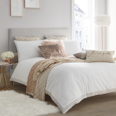 Tess Daly Amber Duvet Cover Set Rose Gold Single