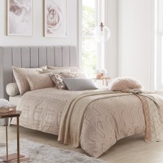 Tess Daly Phoebe Duvet Cover Set Blush