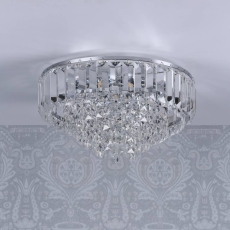 Laura Ashley Vienna 3lt Flush Crystal Polished Chrome