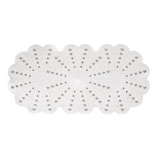 Showerdrape Petal Bath Mat White